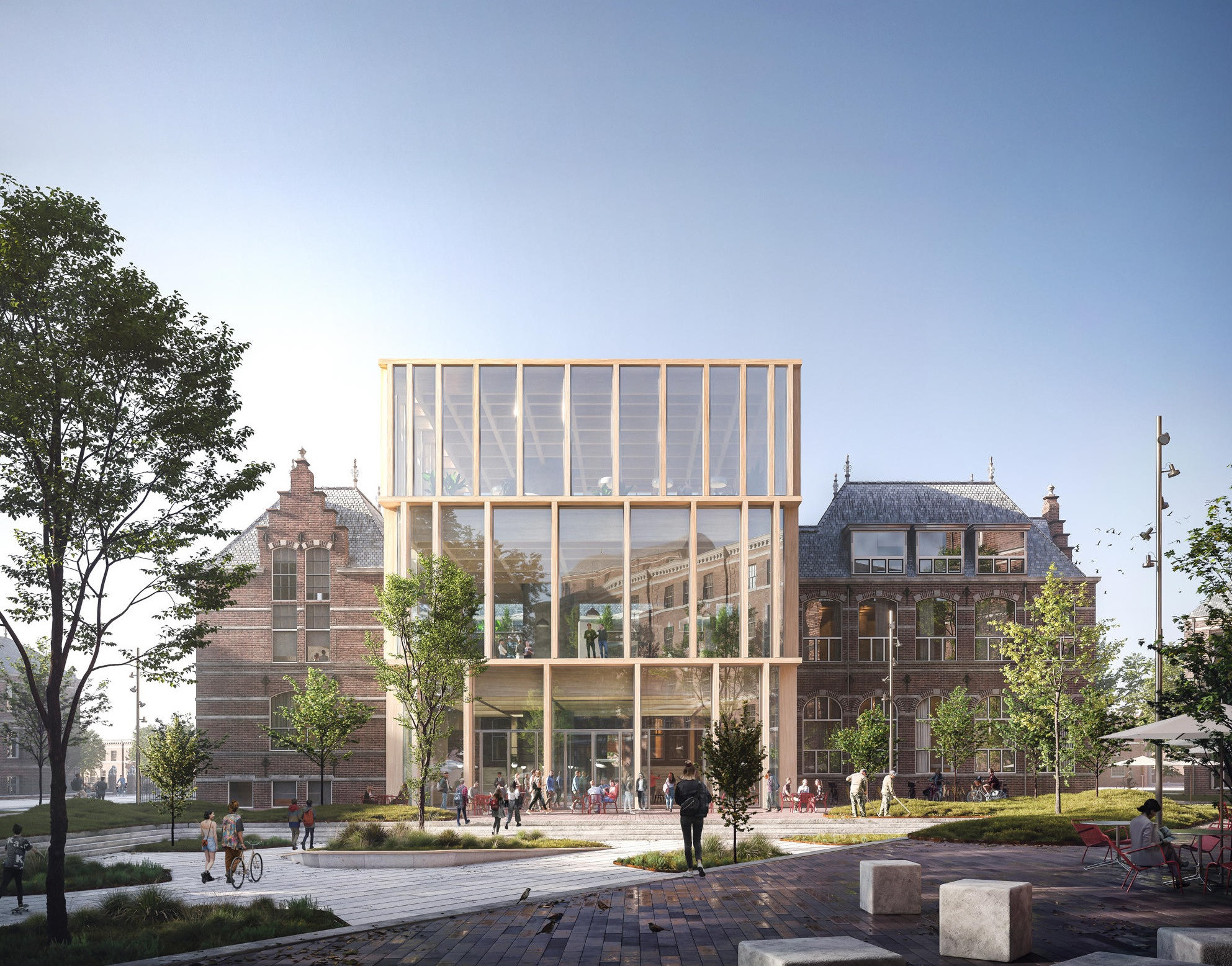 Impressie van exterieur nieuwe UCG. Afbeelding: MARTA