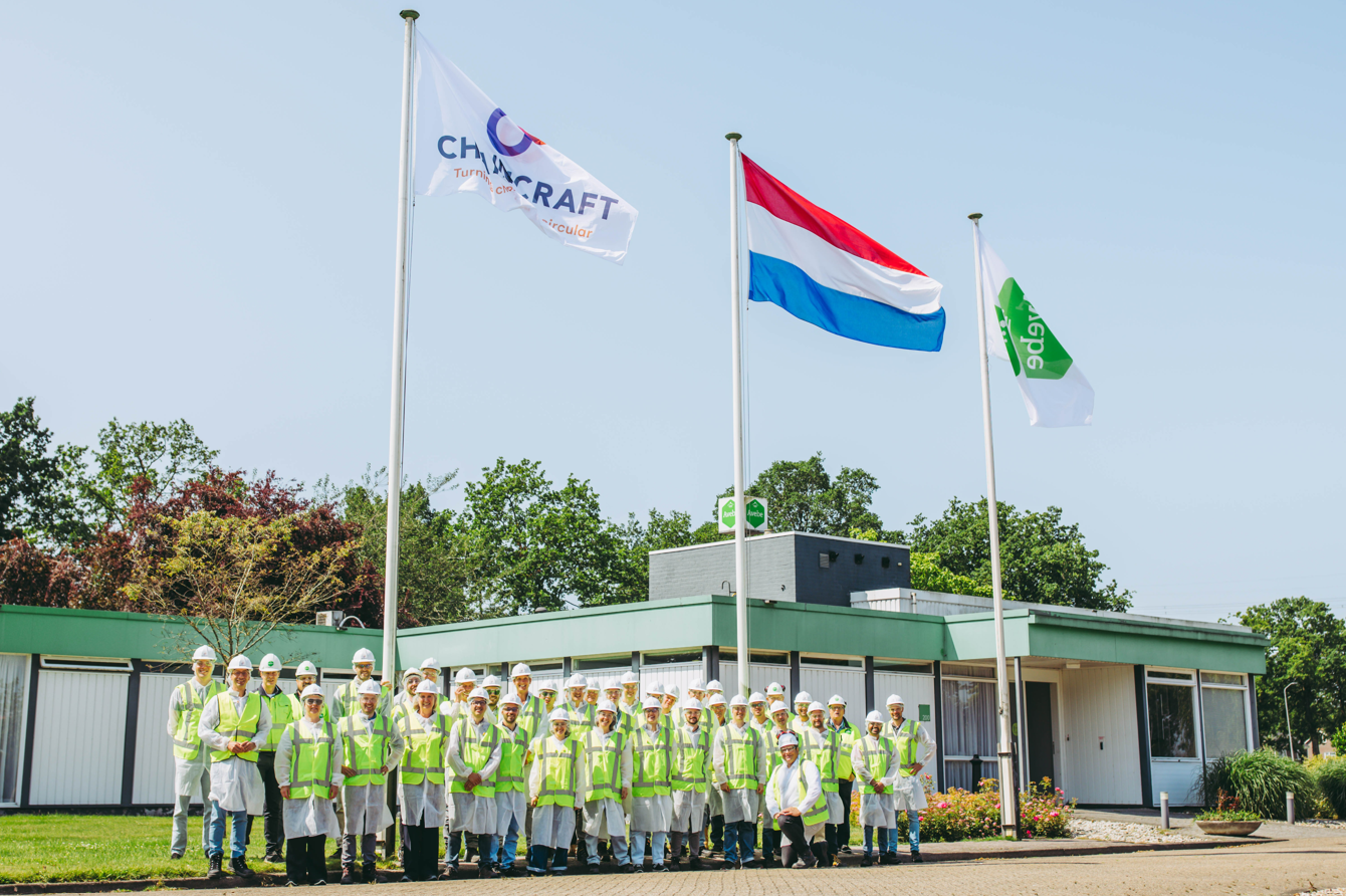 Team ChainCraft op bezoek bij Avebe in Ter Apelkanaal