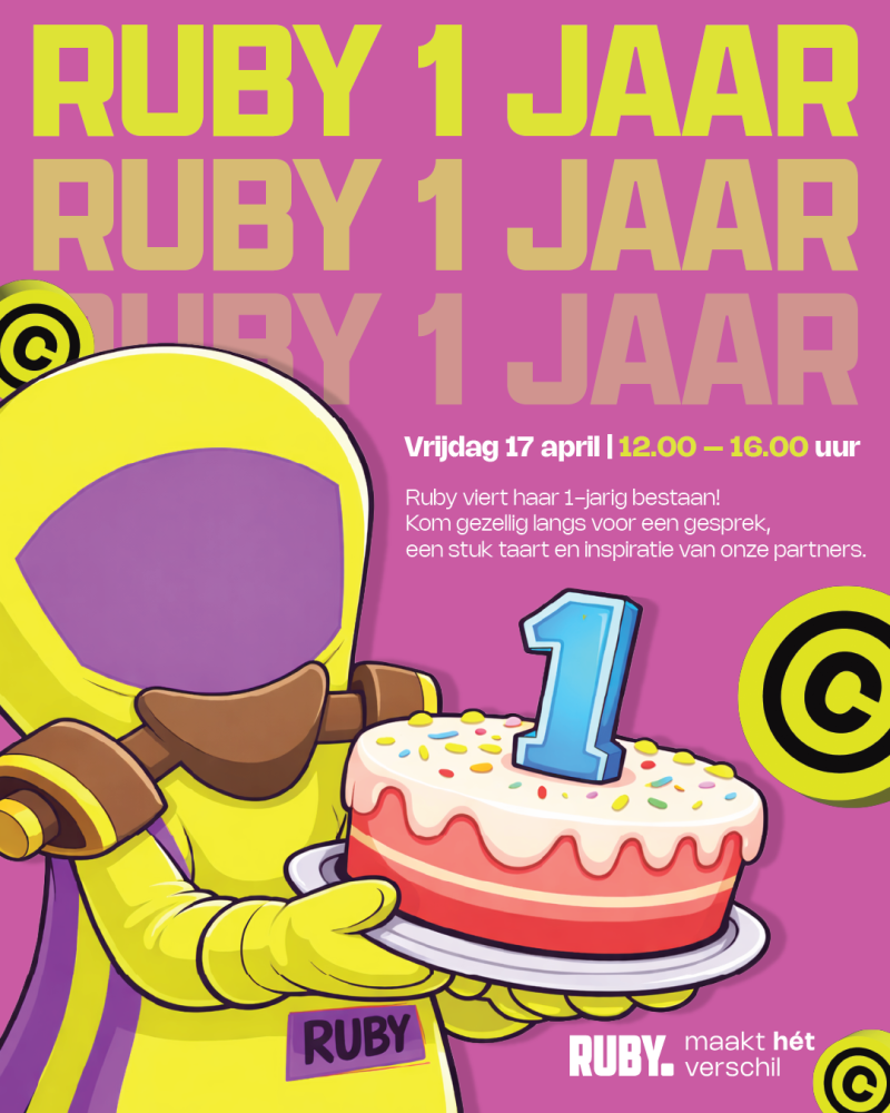 Ruby 1 jarig bestaan